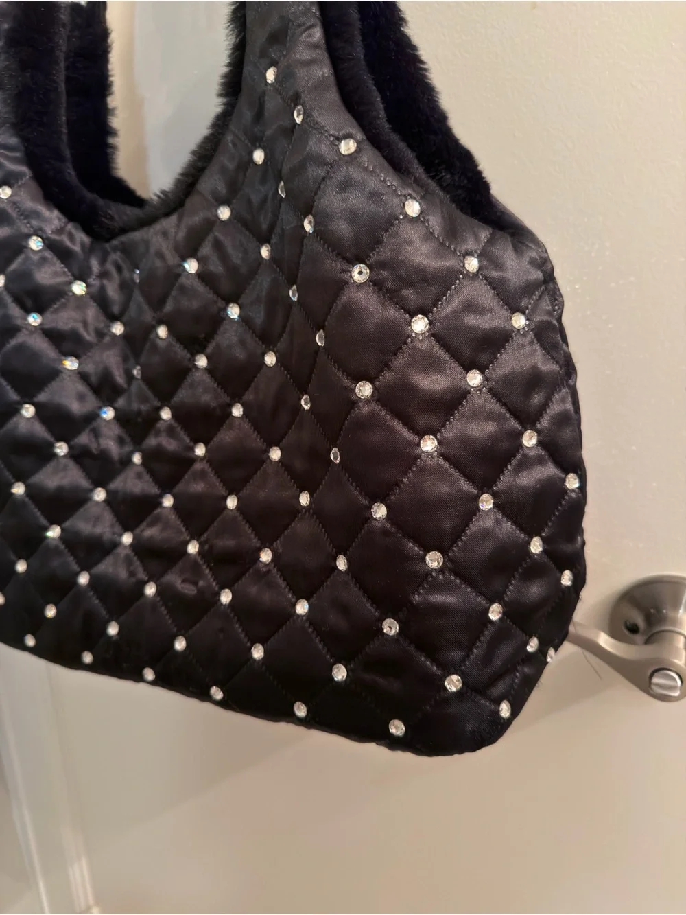 Hello Doggie Glamour Baby Dog Cartier Bag black caviar with Crystals